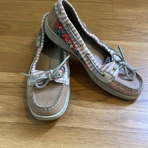 Sperry top sided floral boat shoes